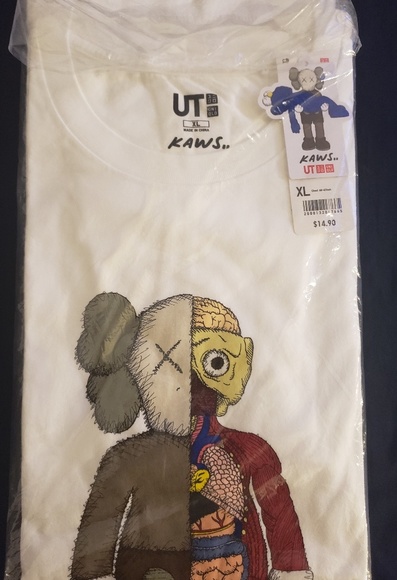 KAWS x Uniqlo UT Dissected Flayed T-Shirt NWT - Picture 1 of 1
